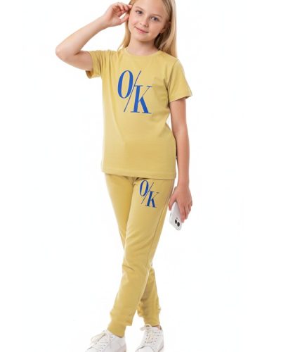 WEET Cotton Printed Night Suit for Girls |  Top & Joggers Set 004