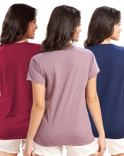 Affordable cotton t-shirts for ladies combo