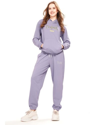 WEET Women Kangaroo Pocket  Hoodie & Joggers Track Suit Co-ord Set 410