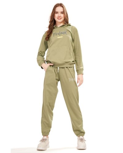 WEET Women Kangaroo Pocket  Hoodie & Joggers Track Suit Co-ord Set 410B