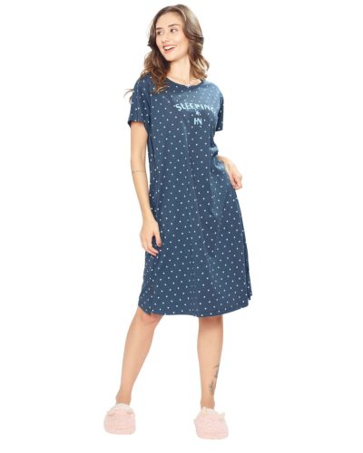 Women's short nighty with soft fabric for comfort