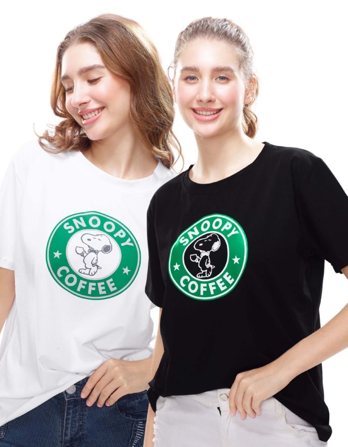 Ladies casual printed t-shirt – cartoon design