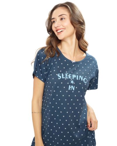 Women's soft short nighty for comfort during sleep