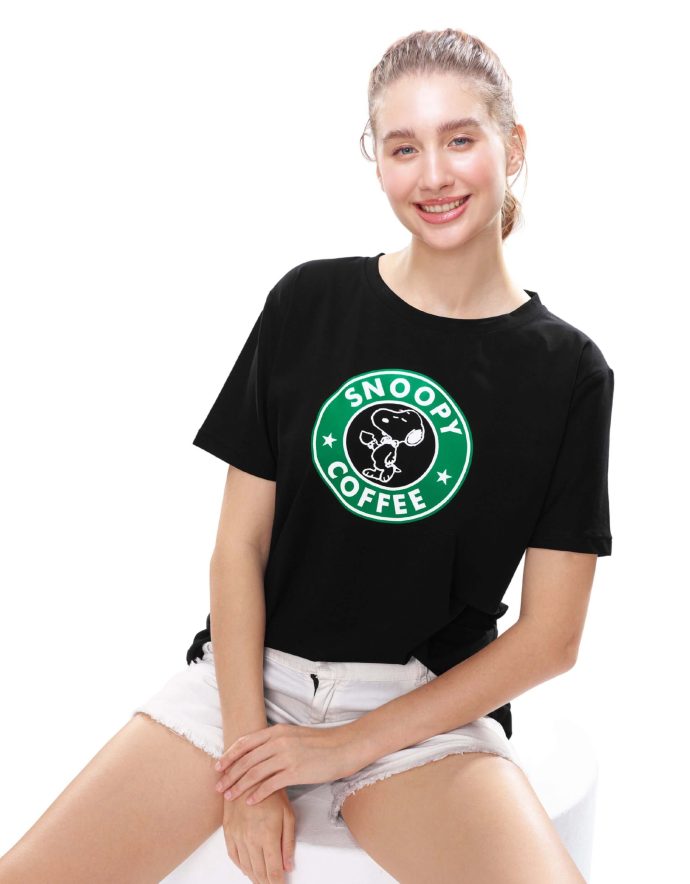 Ladies casual printed t-shirt – cartoon design