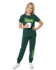WEET Cotton Printed Night Suit for Girls | Top & Joggers Set 005B
