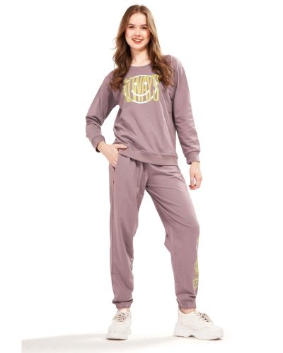 WEET Cotton Sweatshirt & Joggers Tracksuit | Women Co-ord Set 412A