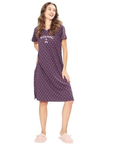Stylish women's nightwear short nighty for cozy evenings