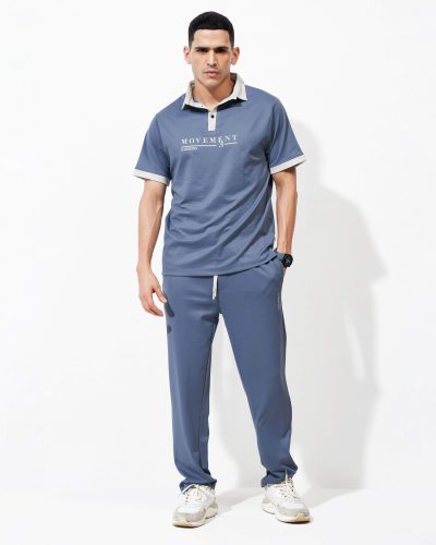 WEET Cotton Polo Tshirt and Pyjama Set for Men,Night Wear for Men,Men's Pyjama Set 150