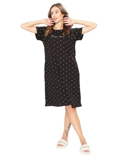 Casual and cozy women's short nighty for bedtime