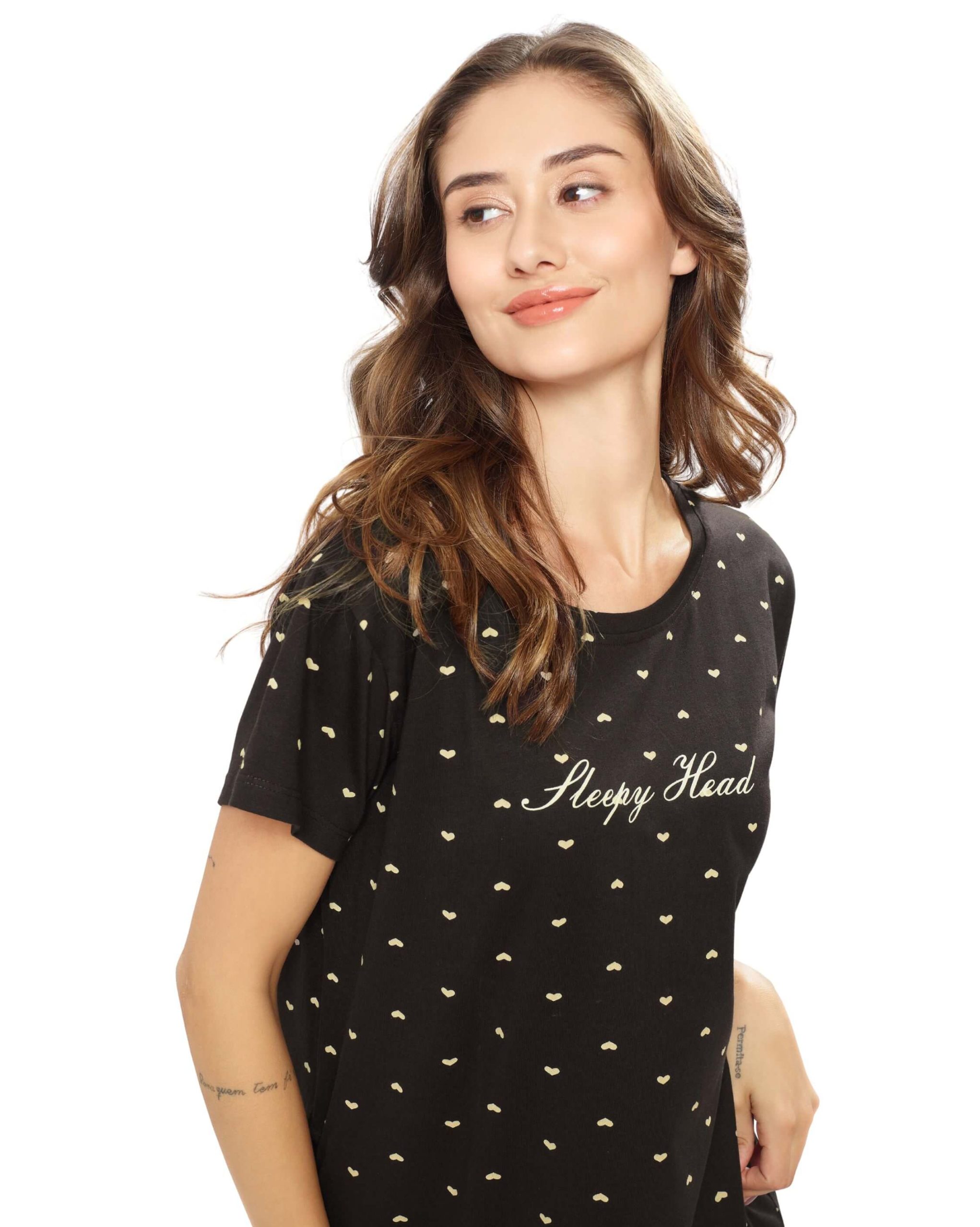 Women's short nighty nightdress for a relaxed night