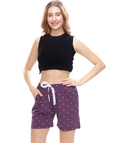 Casual ribbed shorts for women