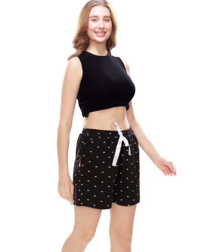 Breathable cotton shorts for lounging