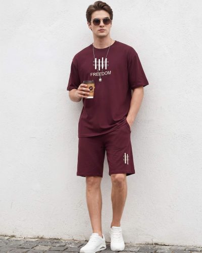 Men's Casual Shorts Set - Summer Nightwear for Men