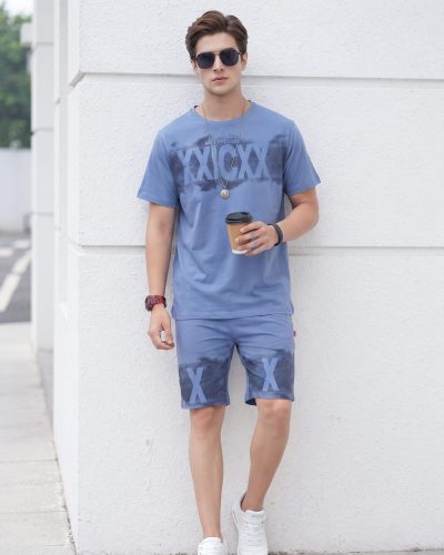 Men's Trendy T-shirt and Shorts Set