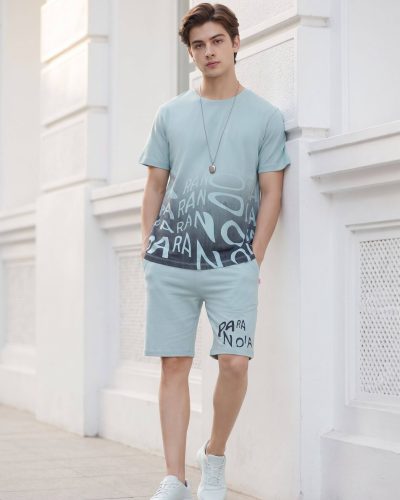 Men's Light Mint Shorts Set