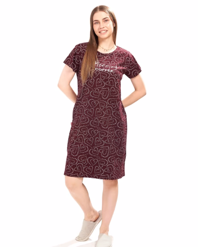 Lightweight and soft women's short nighty for hot nights