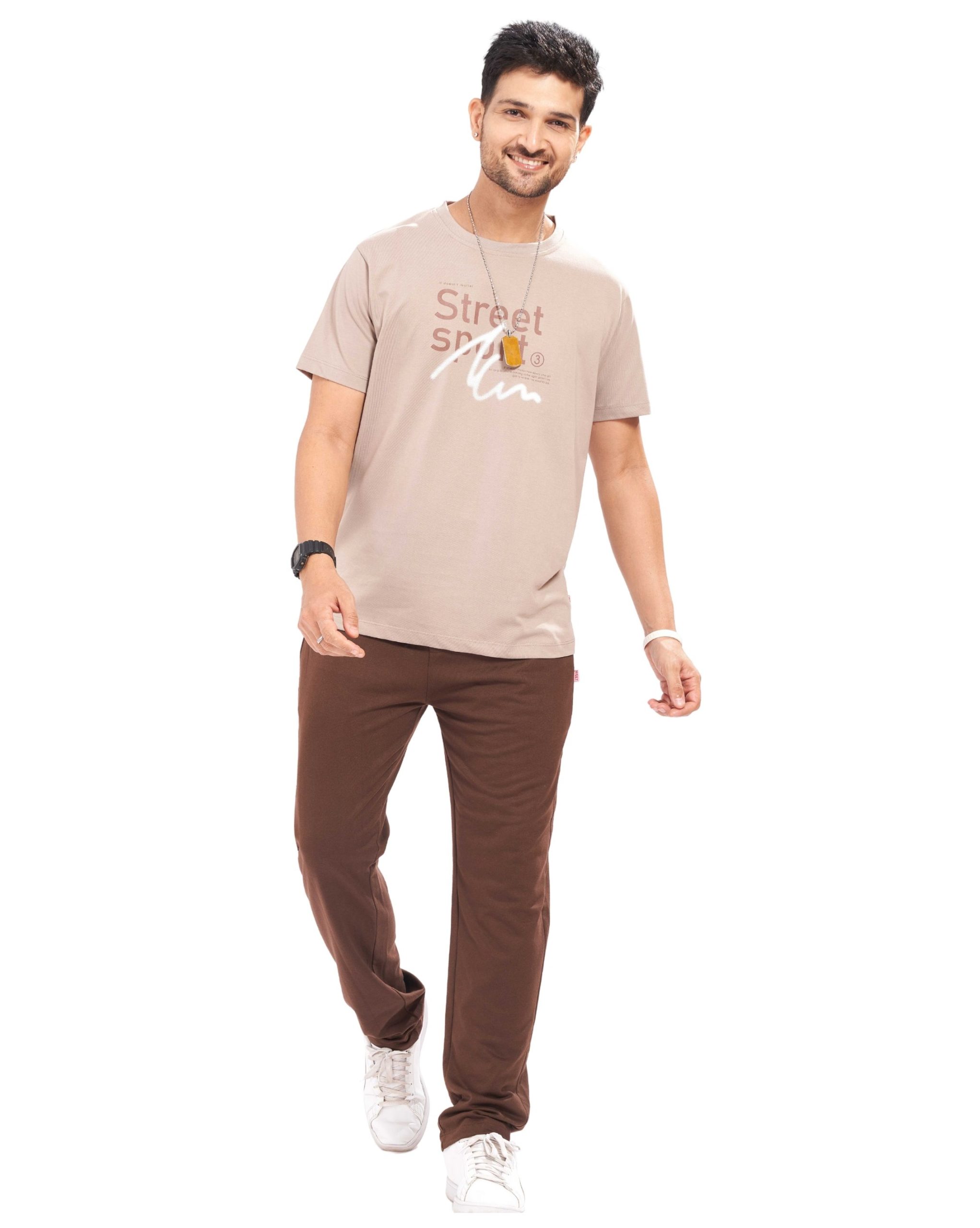Relaxed fit men’s cotton-blend pyjama set