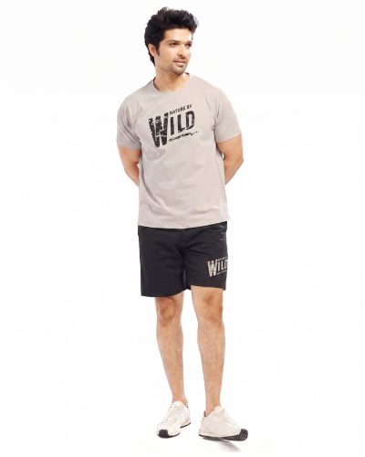 SISHA Men's Cotton T-Shirt and Shorts Co ord Set | Nightwear & Loungewear For Men 1014B