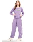 WEET Cotton Full Sleeves Kangaroo pocket Tracksuit | Women Winter NightSuits 418B