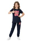 WEET Cotton Printed Night Suit for Girls | Top & Joggers Set 006B