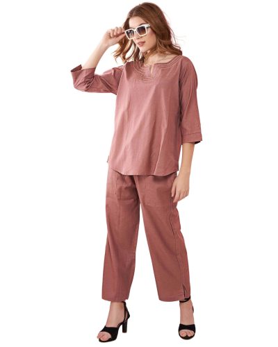 Relaxed fit cotton co-ord