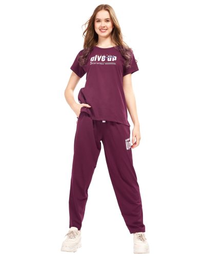 WEET Women's Printed Night Suit for Women 208B