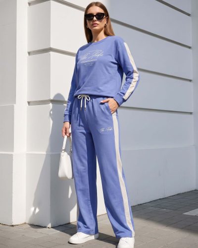 WEET Women's Sweatshirt and Wide Leg Pants Co-ord Tracksuit Set 428b