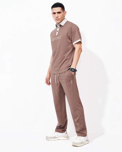 WEET Cotton Polo Tshirt and Pyjama Set for Men,Night Wear for Men,Men's Pyjama Set 150B