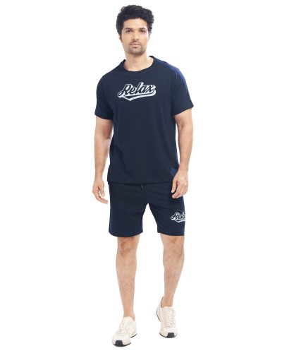 WEET Men's Cotton T-Shirt and Shorts Co ord Set | Comfortable Nightwear & Loungewear For Men 1002b
