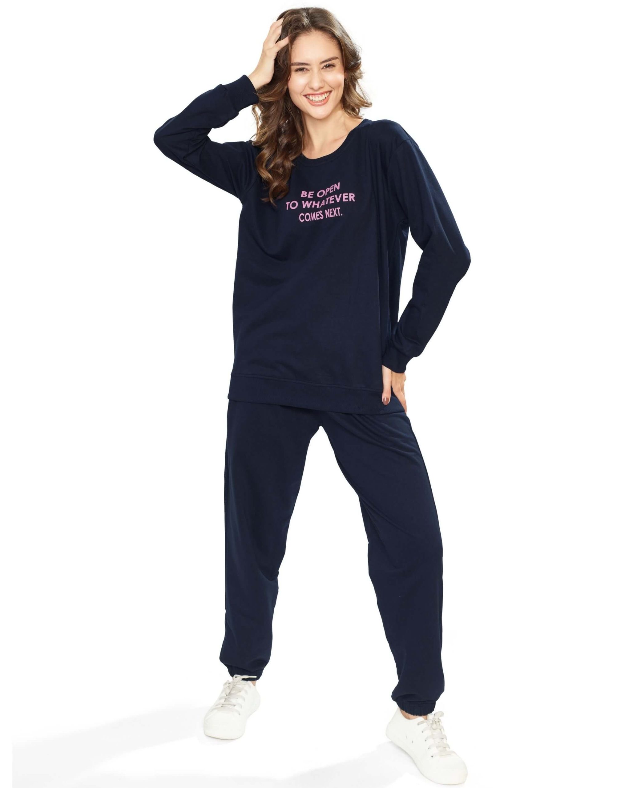 Trendy women’s pyjama set for daily lounging