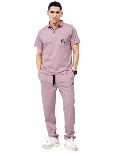 WEET Cotton Polo T-Shirt with Pocket and Pyjama Set for Men,Night Wear for Men,Men's Pyjama Set 147B