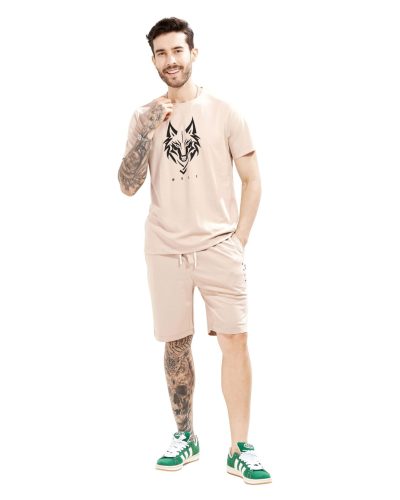 WEET Cotton T-Shirt and Shorts Set for Men, Night Wear for Men, Men's Shorts Set MCS135