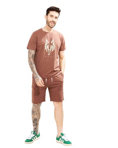 WEET Cotton T-Shirt and Shorts Set for Men,Night Wear for Men,Men's Shorts Set MCS135B