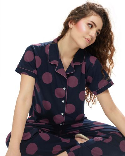Women's front-open nightdress pyjama set for ultimate comfort
