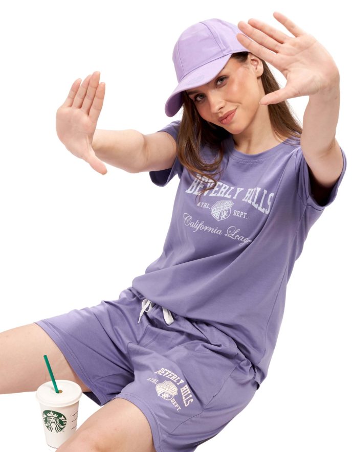 Sleepwear co-ord with shorts