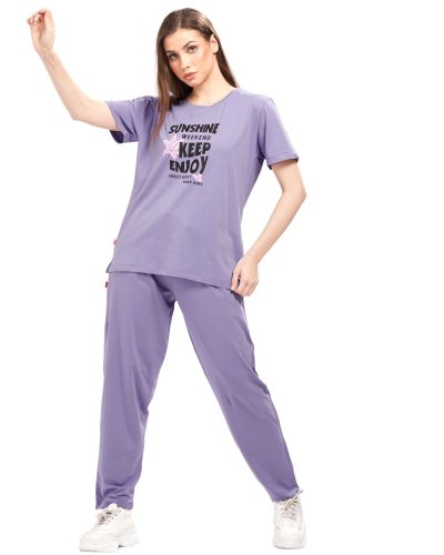WEET Women's Printed Night Suit for Women 211b