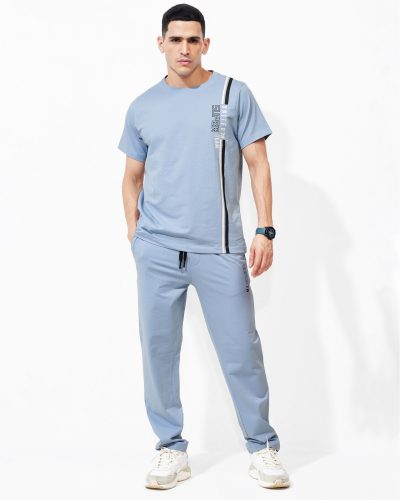 WEET Cotton T-Shirt and Pyjama Set for Men,Night Wear for Men,Co Ord Set 152B