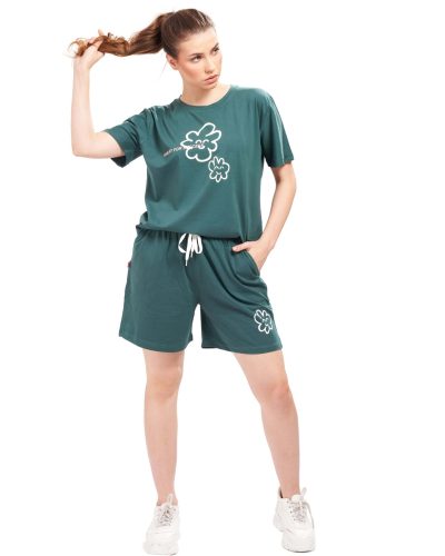 Lightweight casual shorts and top