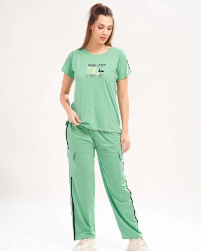 WEET Women's Printed Night Suit for Women 217A