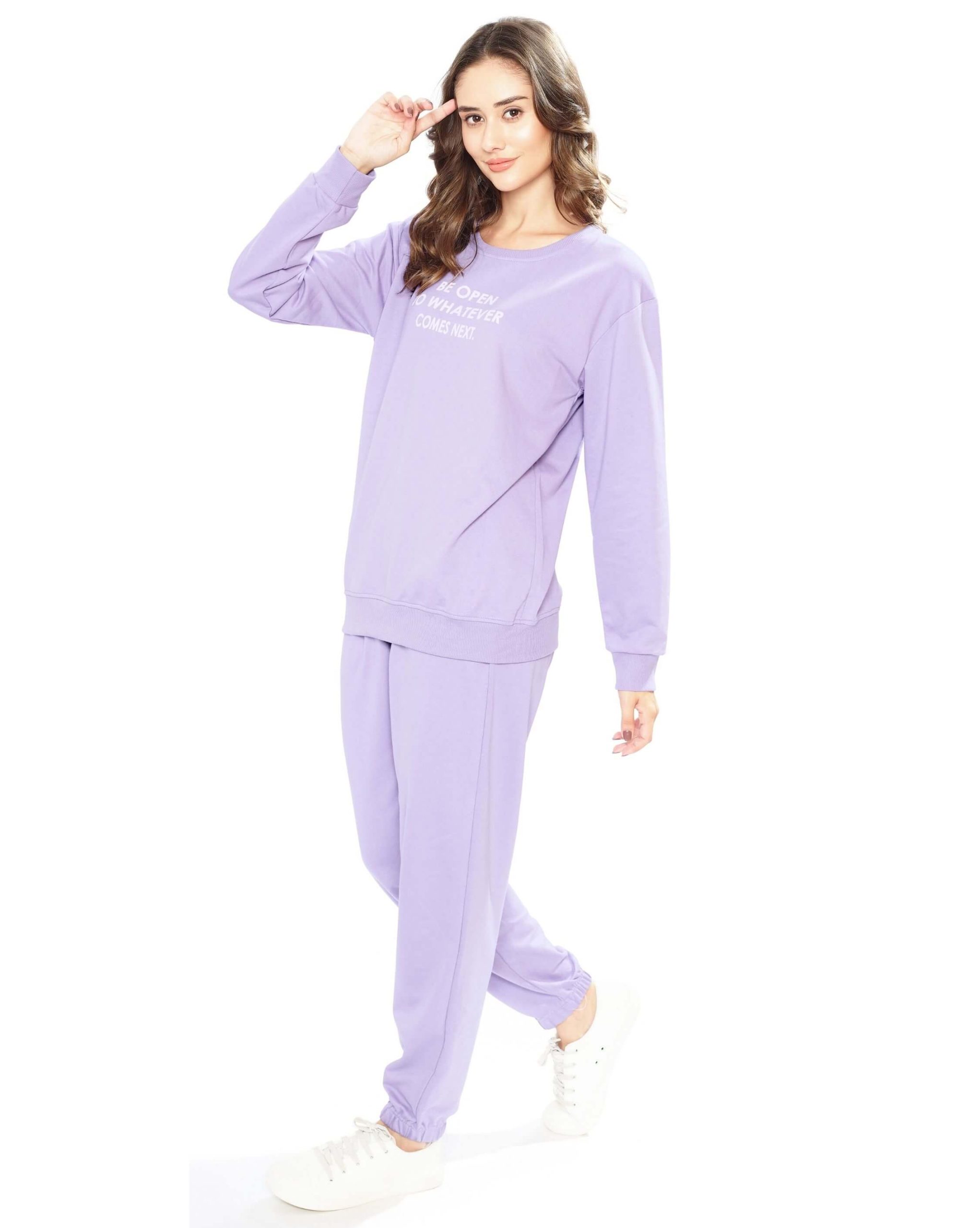 Women's loungewear pyjama set with T-shirt and joggers pants