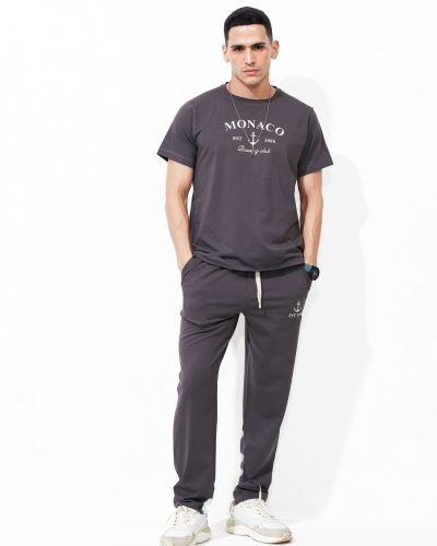 WEET Cotton T-Shirt and Pyjama Set for Men,Night Wear for Men,Co Ord Set 155A