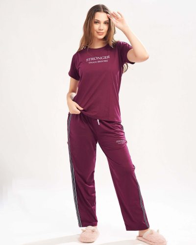 WEET Women's Printed Night Suit for Women 216B