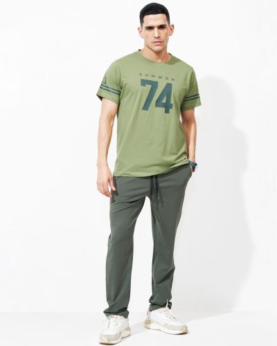 WEET Cotton T-Shirt and Pyjama Set for Men,Night Wear for Men,Men's Pyjama Set 158A