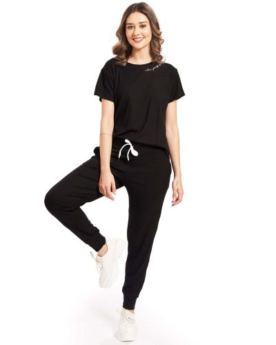 Trendy women's co-ord set featuring T-shirt and joggers