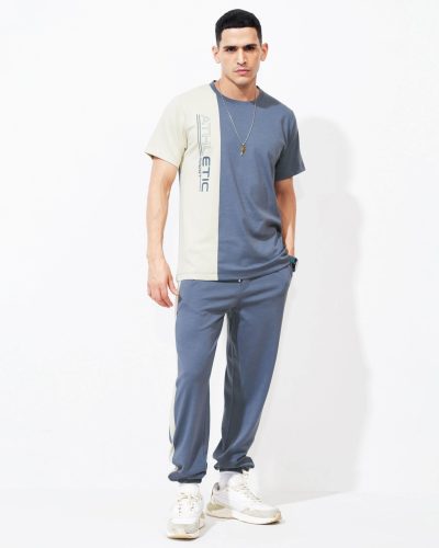 WEET Cotton T-Shirt and Pyjama Set for Men,Night Wear for Men,Men's Pyjama Set 151B