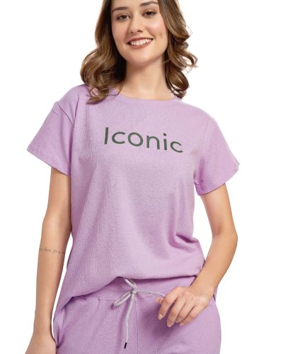 Women's loungewear pyjama set with T-shirt and joggers pants