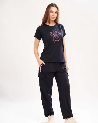WEET Women's Printed Night Suit for Women 218B
