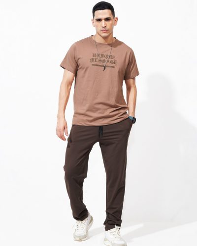 WEET Cotton T-Shirt and Pyjama Set for Men,Night Wear for Men,Co Ord Set 160B