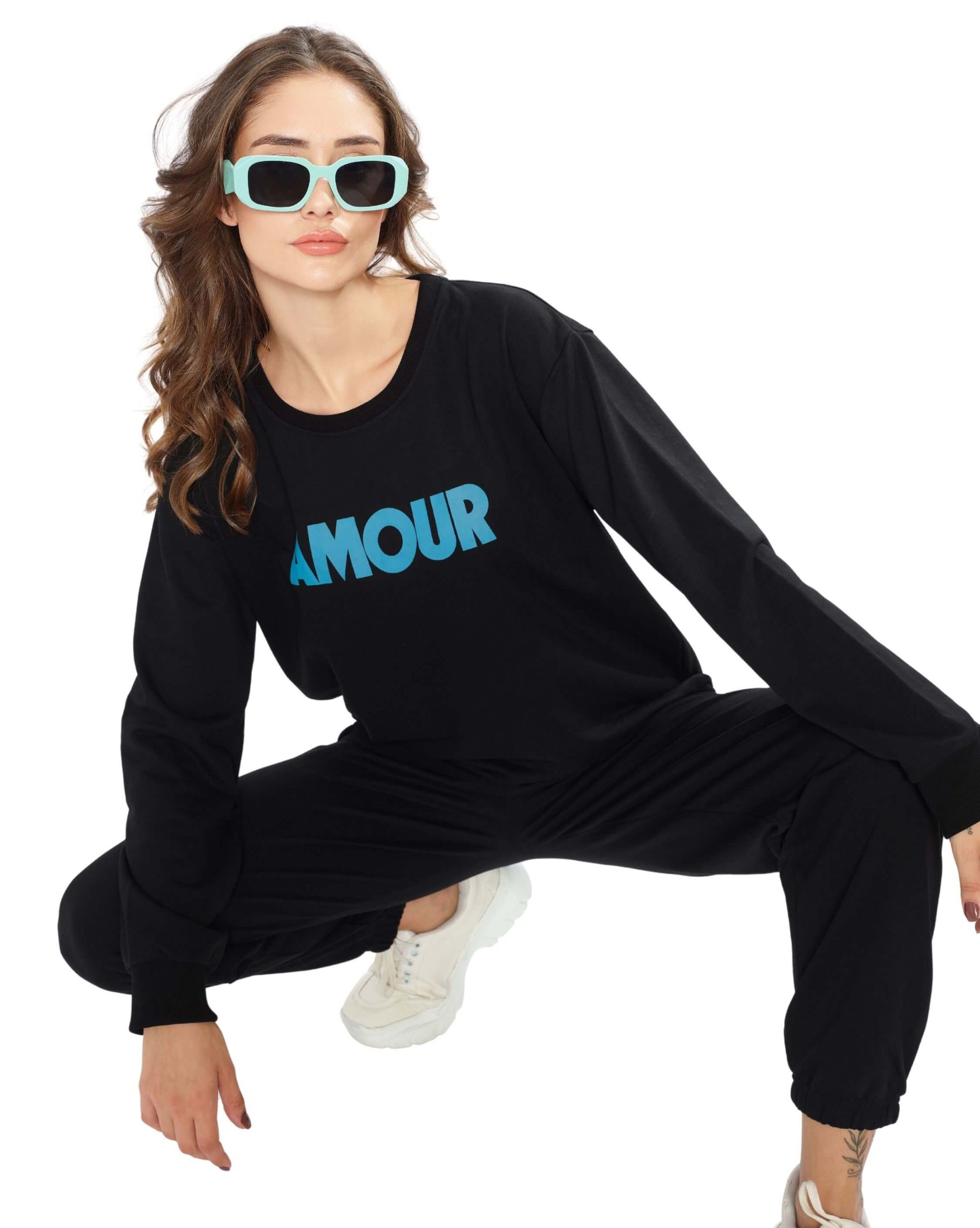Trendy women's T-shirt and joggers pyjama set for all-day comfort