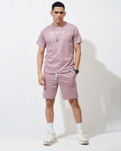 WEET Cotton T-Shirt and Shorts Set for Men | Men's Nightwear MCS145